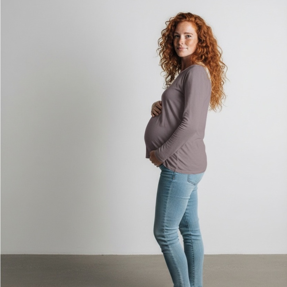 Purple Maternity Top